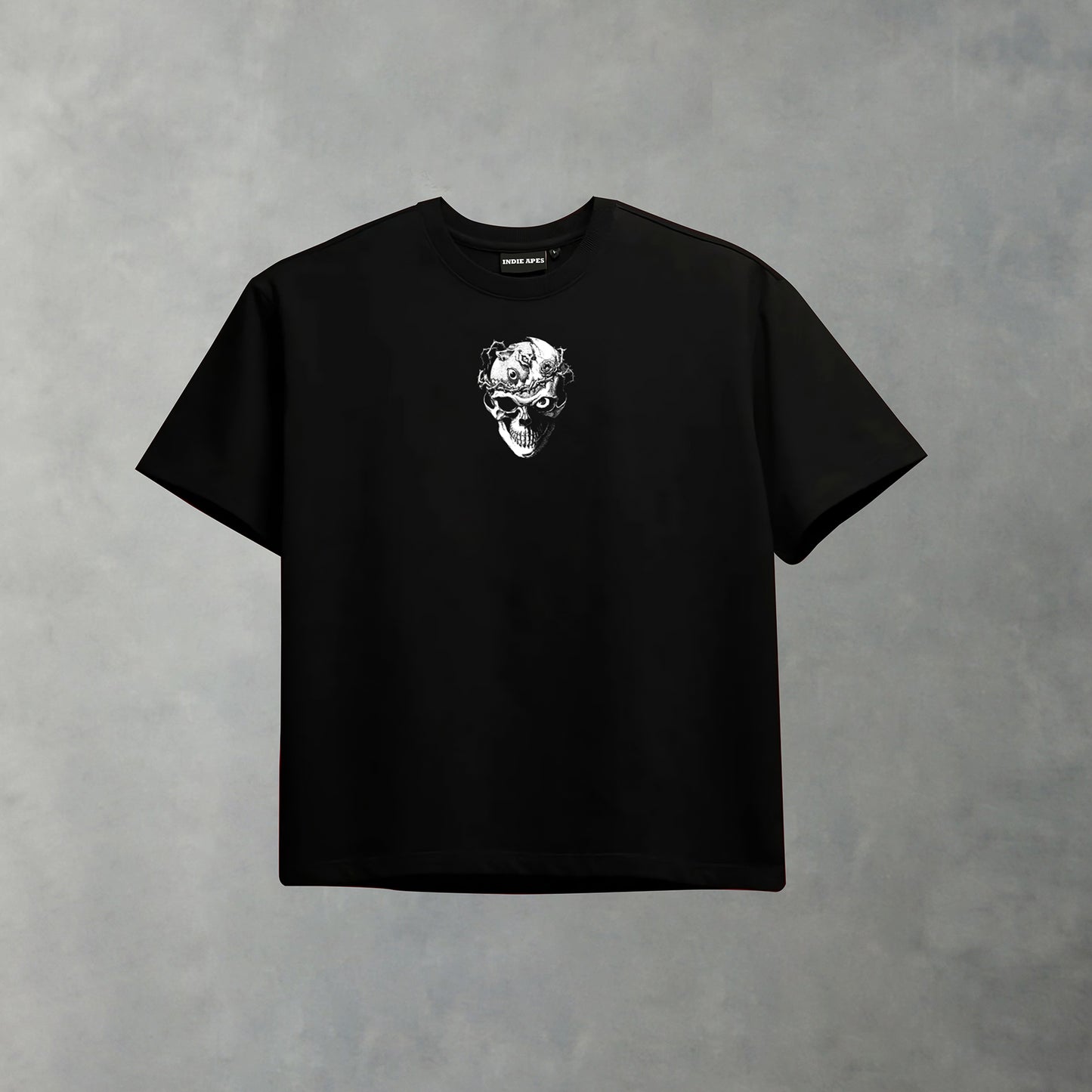 BERSERK OVERSIZED 240 GSM UNISEX BLACK TSHIRT - INDIE APES