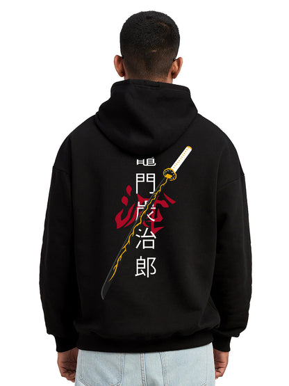 ZENITSU DEMON SLAYER OVERSIZED HOODIE - INDIE APES