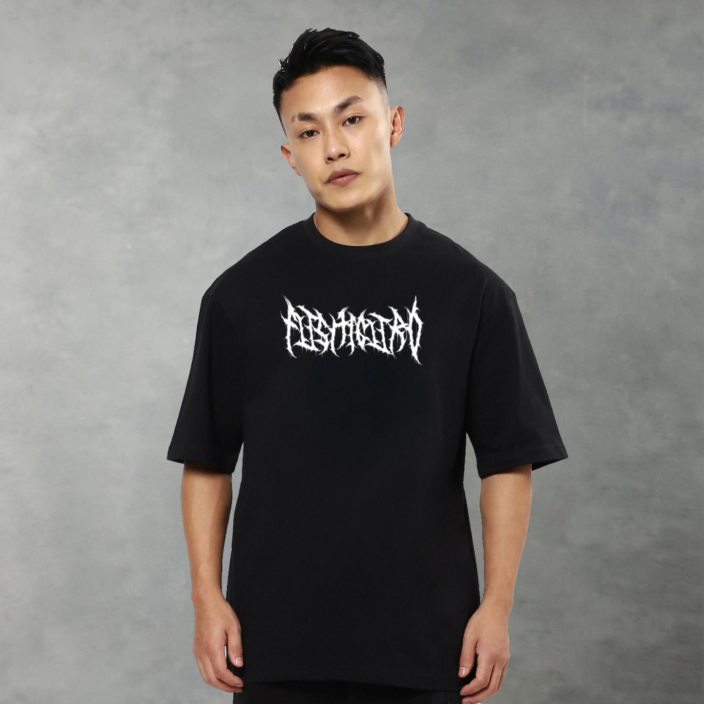 TOJI OVERSIZED 240 GSM UNISEX BLACK TSHIRT - INDIE APES