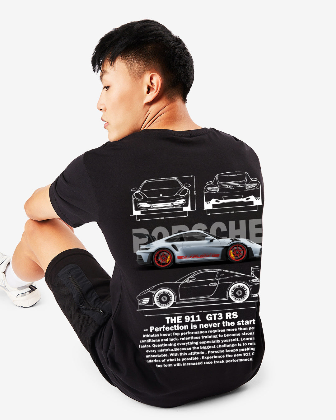 PORSCHE 911 GT3RS TSHIRT - INDIE APES