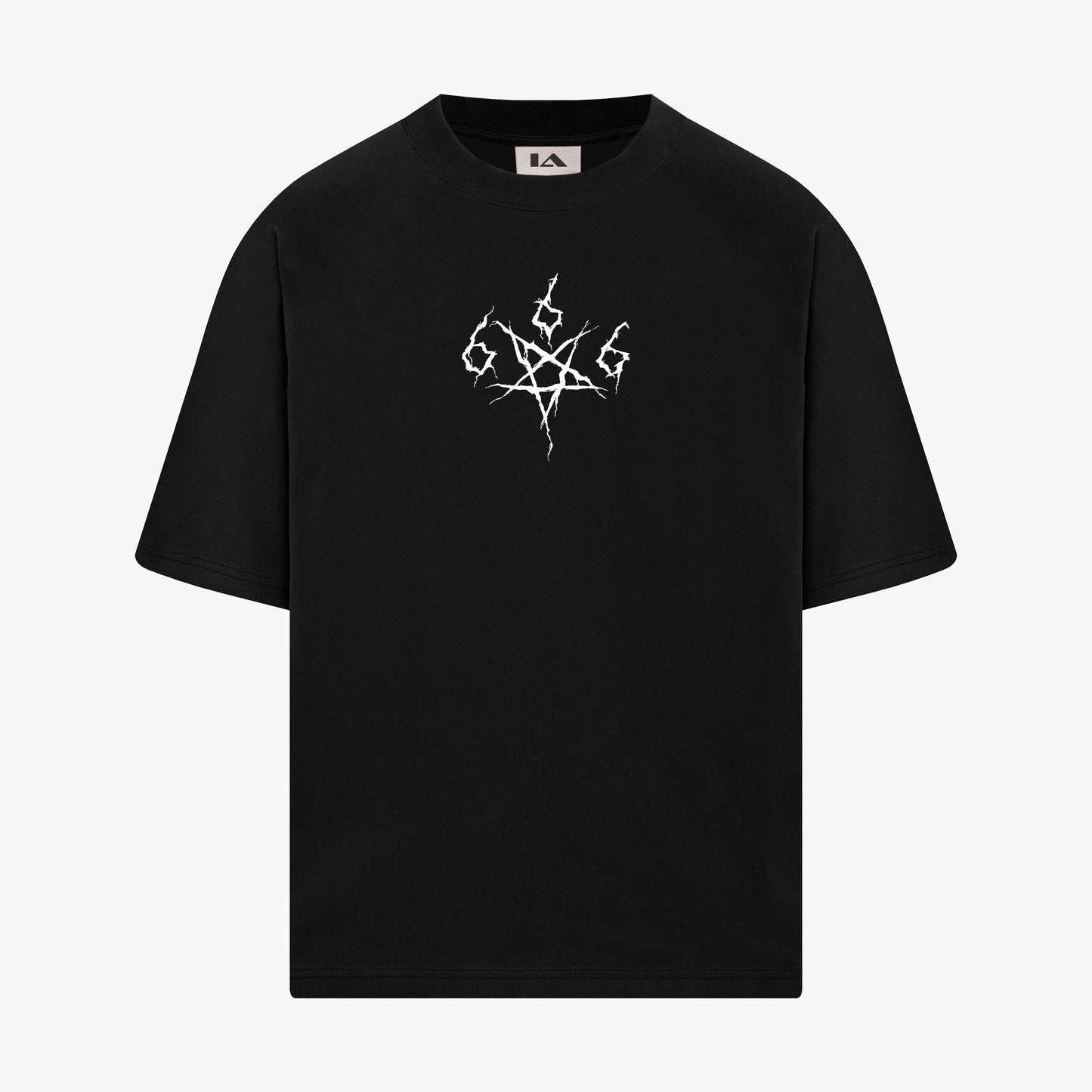 SECRET SOCIETY OVERSIZED 240 GSM UNISEX BLACK TSHIRT - INDIE APES