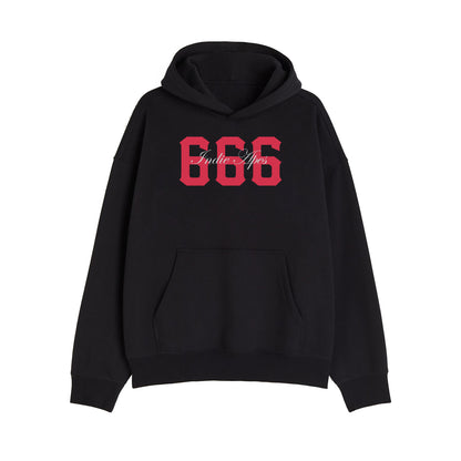 SATAN 666 HEAVY WEIGHT 350 GSM OVERSIZED HOODIE - INDIE APES