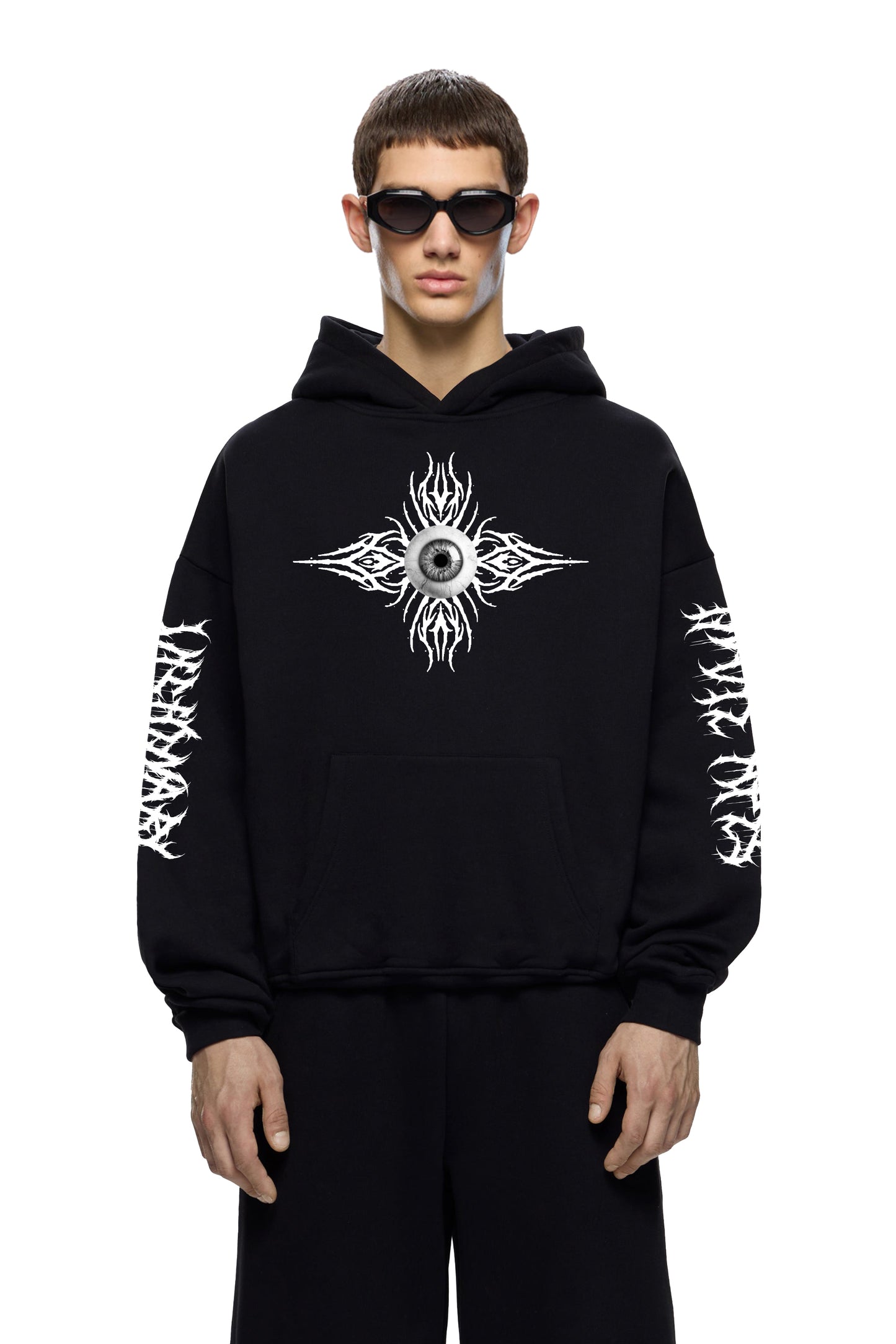 ALL EYES ON ME HEAVY WEIGHT 350 GSM OVERSIZED HOODIE - INDIE APES