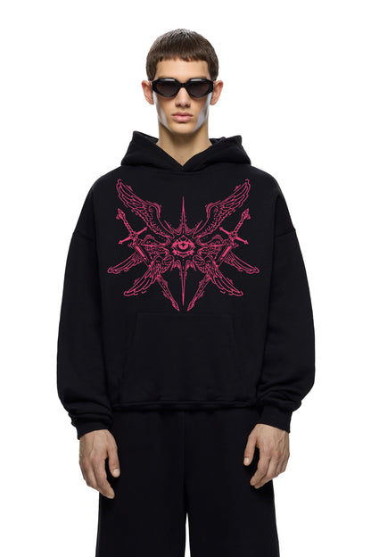 EYES BRUTAL HEAVY WEIGHT 350 GSM OVERSIZED HOODIE - INDIE APES