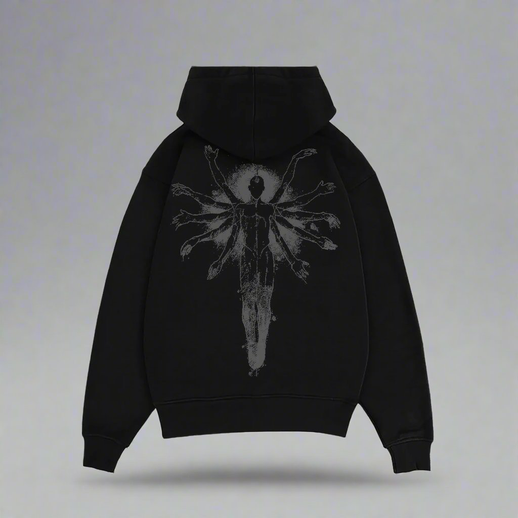 SACRIFICE HEAVY WEIGHT 350 GSM OVERSIZED HOODIE - INDIE APES