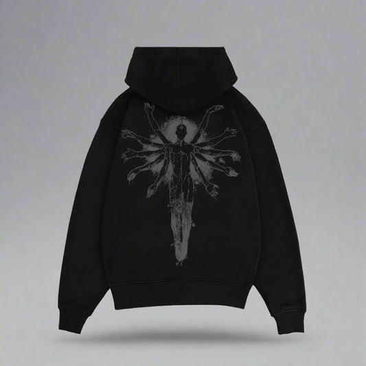 SACRIFICE HEAVY WEIGHT 350 GSM OVERSIZED HOODIE - INDIE APES