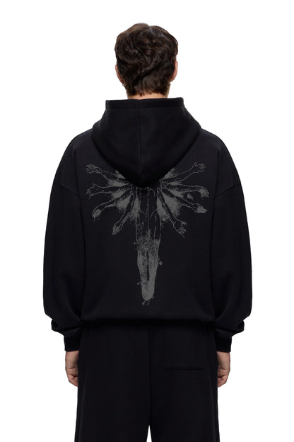 SACRIFICE HEAVY WEIGHT 350 GSM OVERSIZED HOODIE - INDIE APES