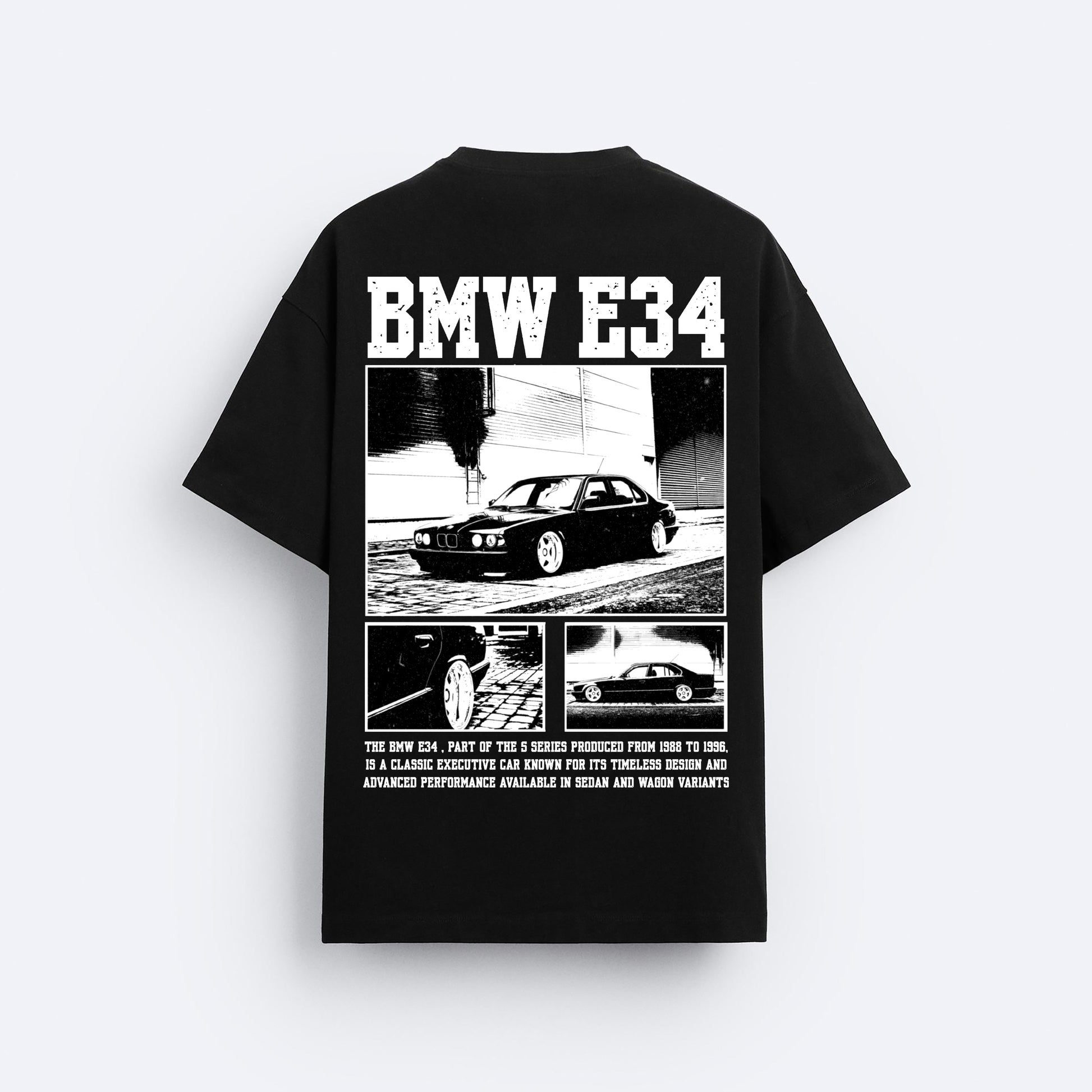 BMW E34 OVERSIZED 240 GSM TSHIRT - INDIE APES