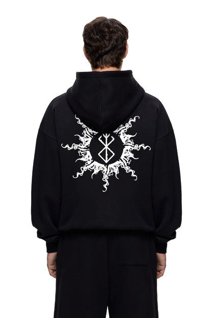 BERSERK HEAVY WEIGHT 350 GSM OVERSIZED HOODIE - INDIE APES