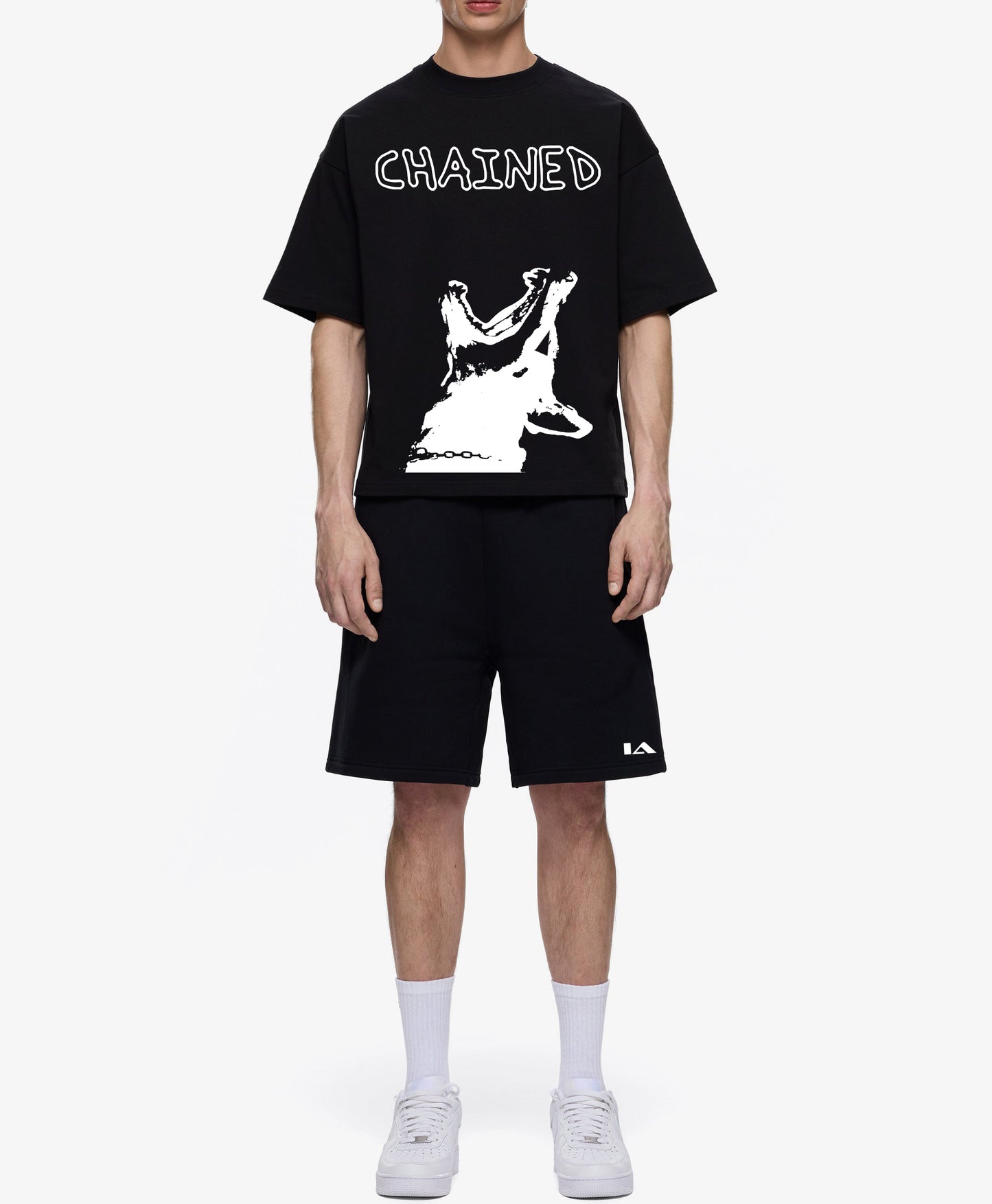 CHAINED 240 GSM OVERSIZED TSHIRT - INDIE APES