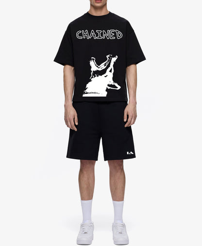 CHAINED 240 GSM OVERSIZED TSHIRT - INDIE APES