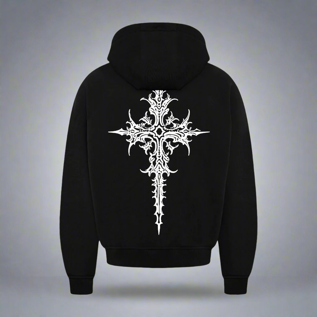 GOTHIC HEAVY WEIGHT 350 GSM OVERSIZED HOODIE - INDIE APES