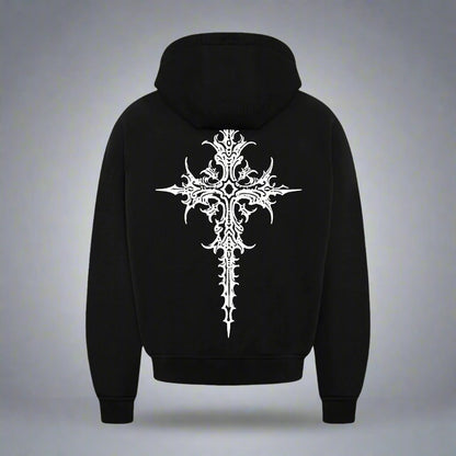 GOTHIC HEAVY WEIGHT 350 GSM OVERSIZED HOODIE - INDIE APES