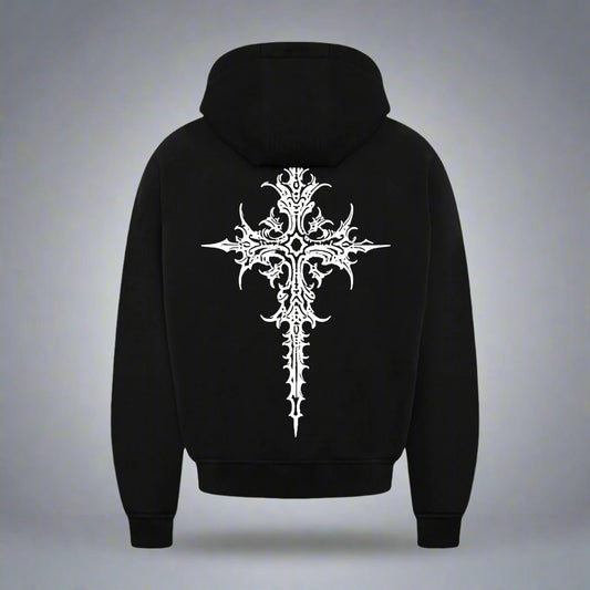 GOTHIC HEAVY WEIGHT 350 GSM OVERSIZED HOODIE - INDIE APES