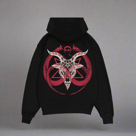 SATAN LOVE HEAVY WEIGHT 350 GSM OVERSIZED HOODIE - INDIE APES