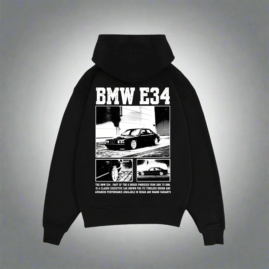 BMW E34 HEAVY WEIGHT OVERSIZED HOODIE - INDIE APES