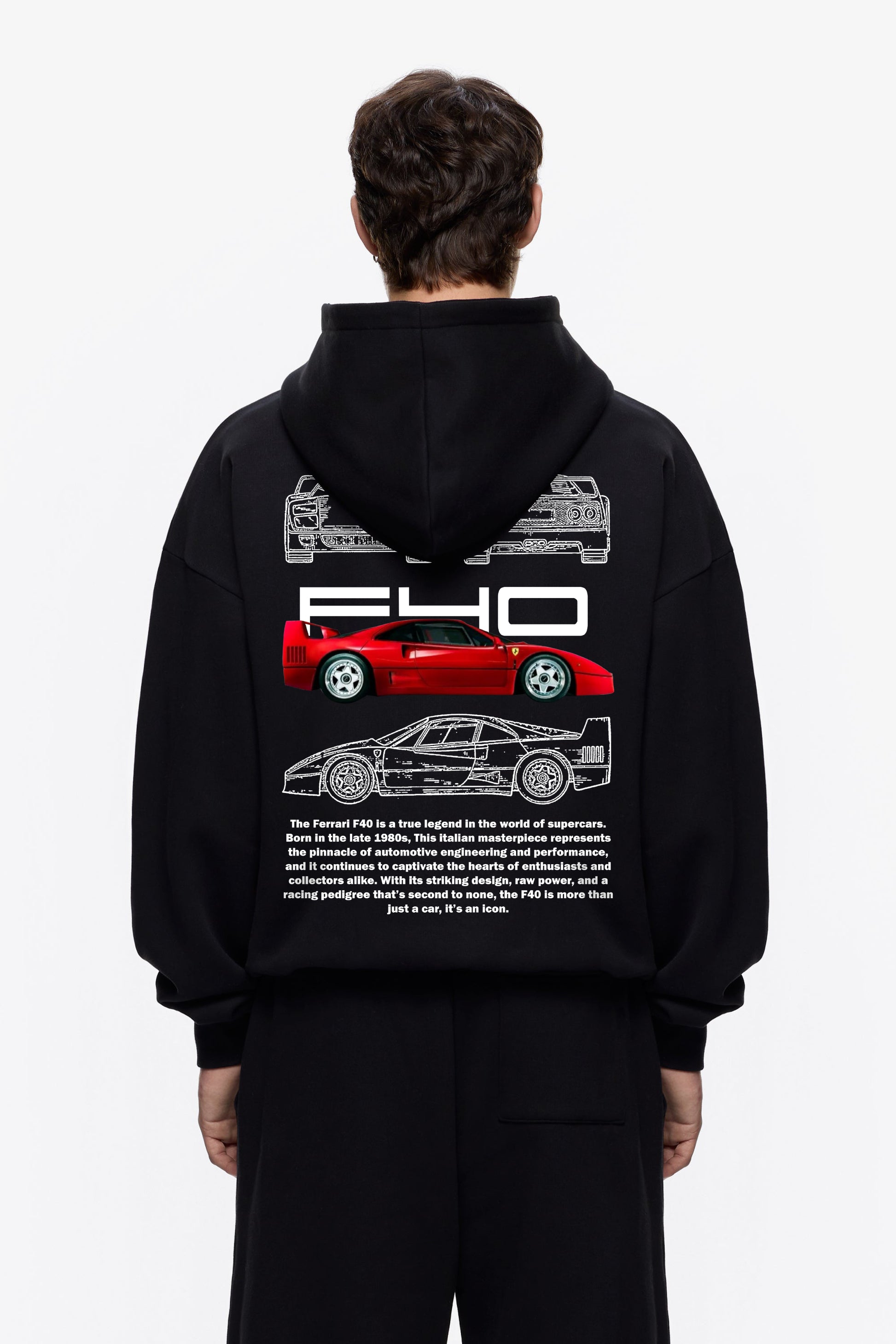 F40 HEAVY WEIGHT OVERSIZED HOODIE - INDIE APES