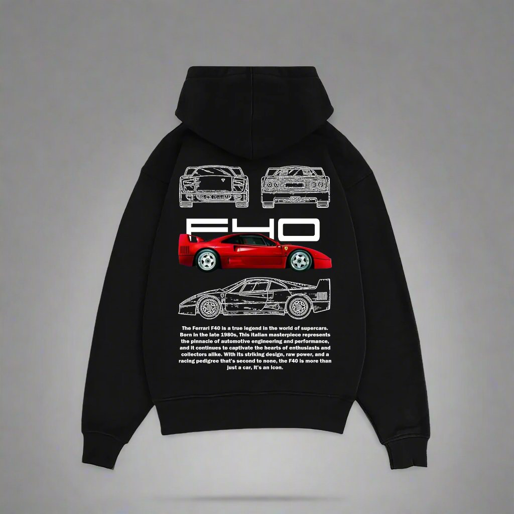 F40 HEAVY WEIGHT OVERSIZED HOODIE - INDIE APES