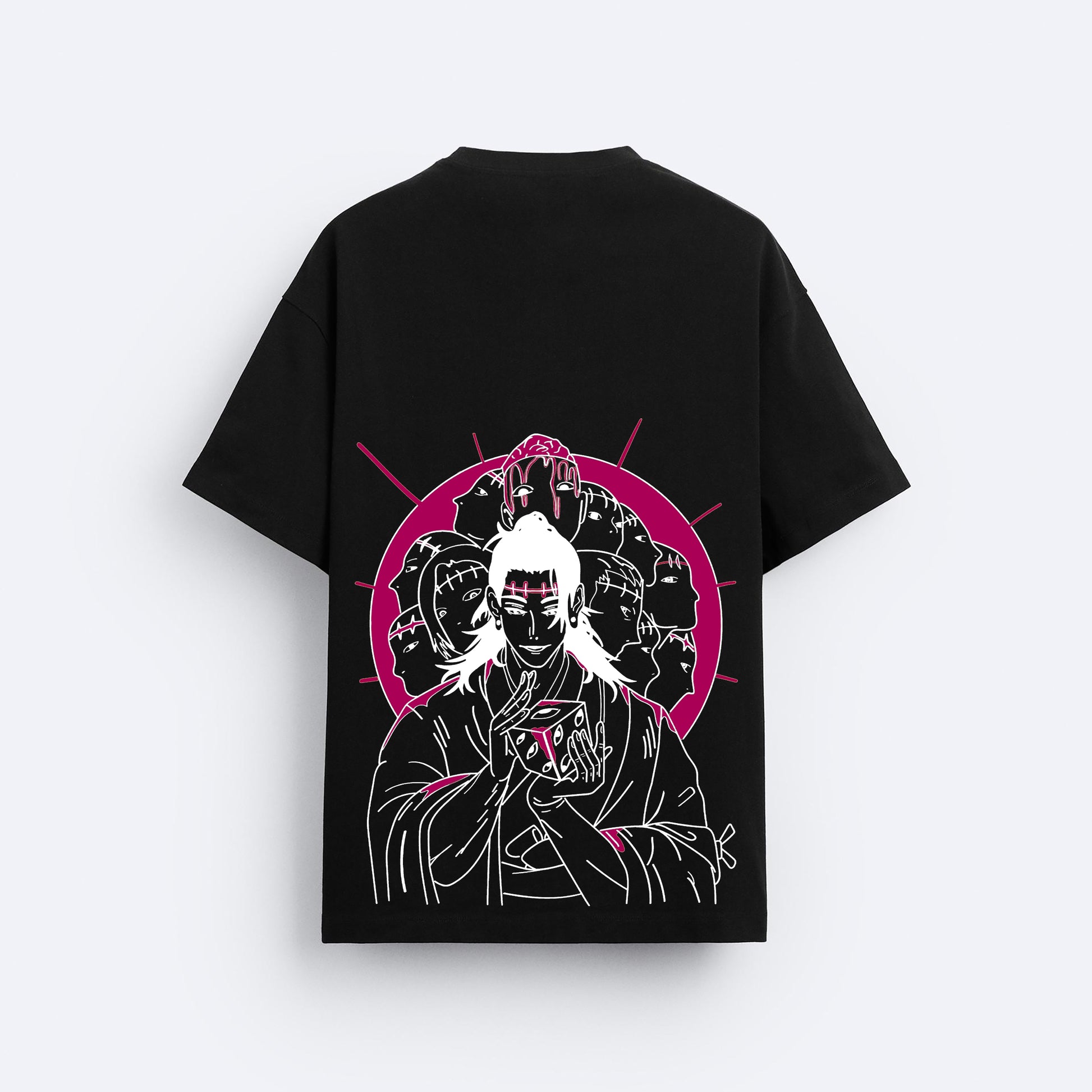 GETO OVERSIZED 240 GSM UNISEX BLACK TSHIRT - INDIE APES