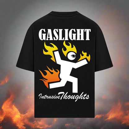 GASLIGHTING INTRUSIVE THOUGHTS OVERSIZED 240 GSM TSHIRT - INDIE APES