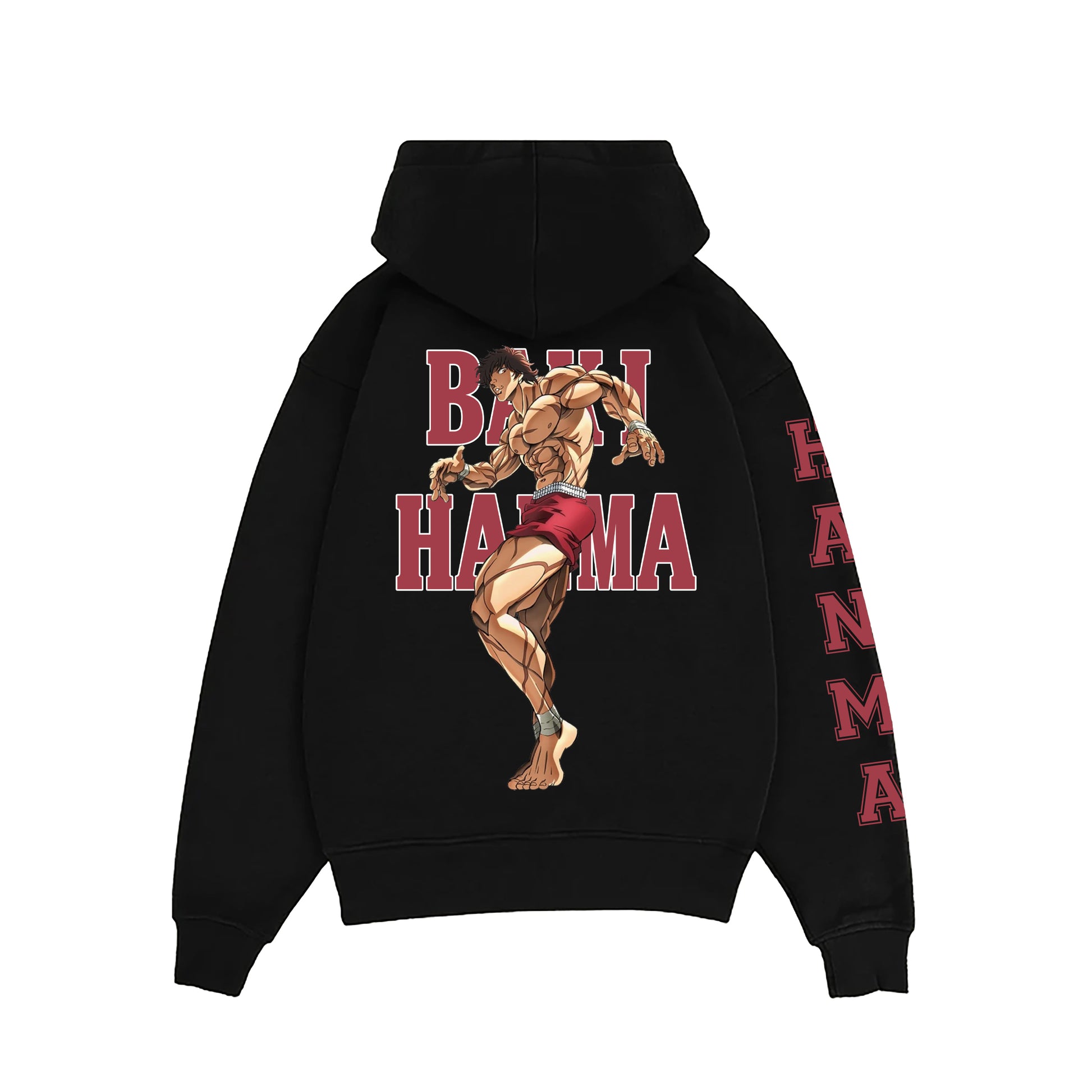 BAKI HANMA HEAVY WEIGHT REGULAR FIT HOODIE - INDIE APES