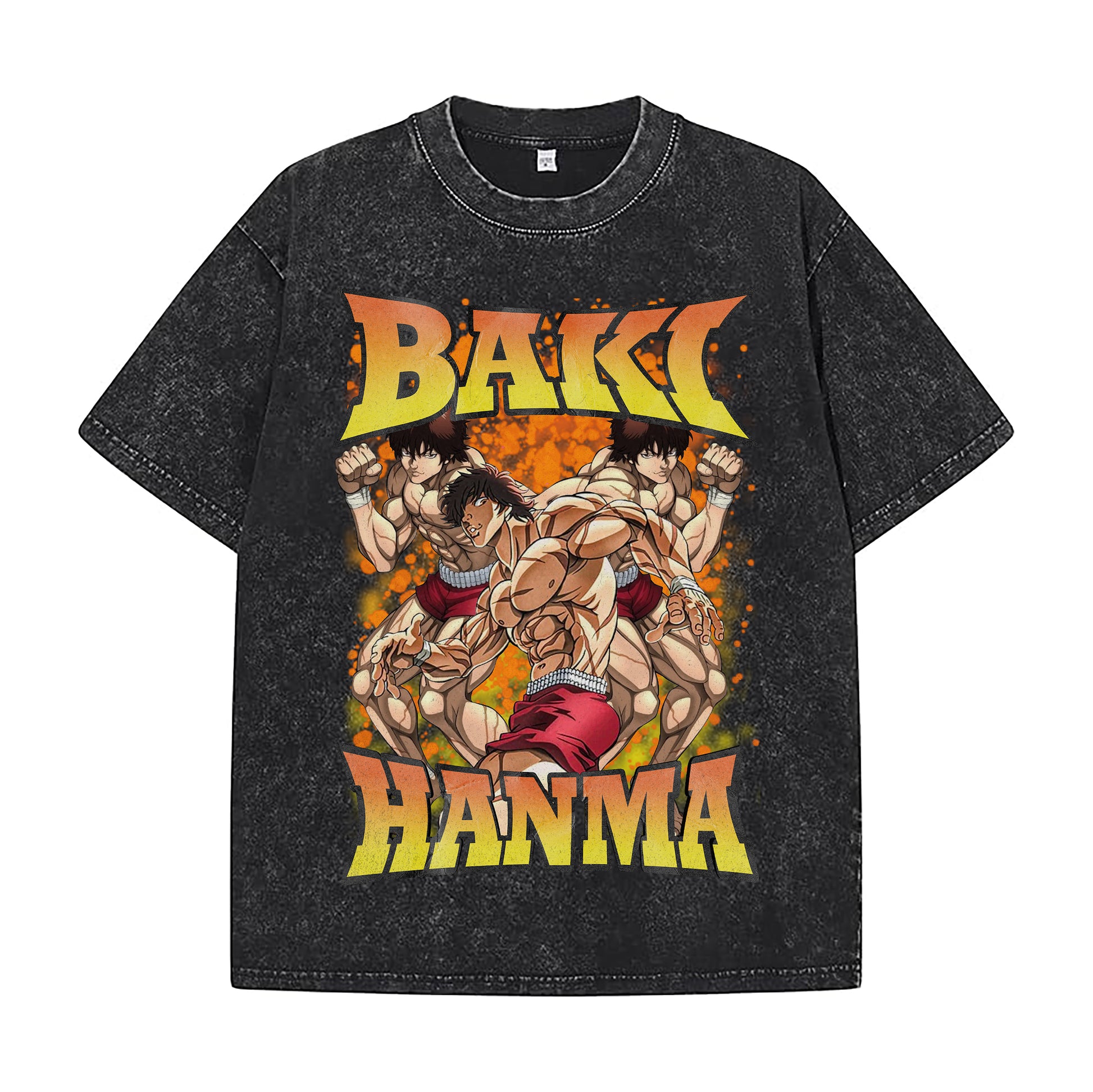 BAKI HANMA VINTAGE OVERSIZED TSHIRT - INDIE APES