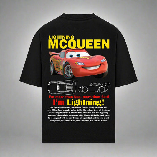 LIGHTNING MCQUEEN CARS OVERSIZED TSHIRT - INDIE APES