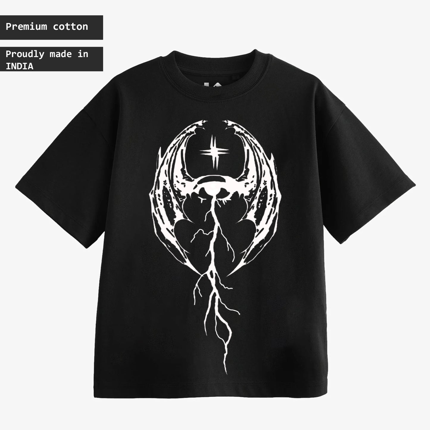 OCCULT VISION OVERSIZED 240 GSM TSHIRT - INDIE APES