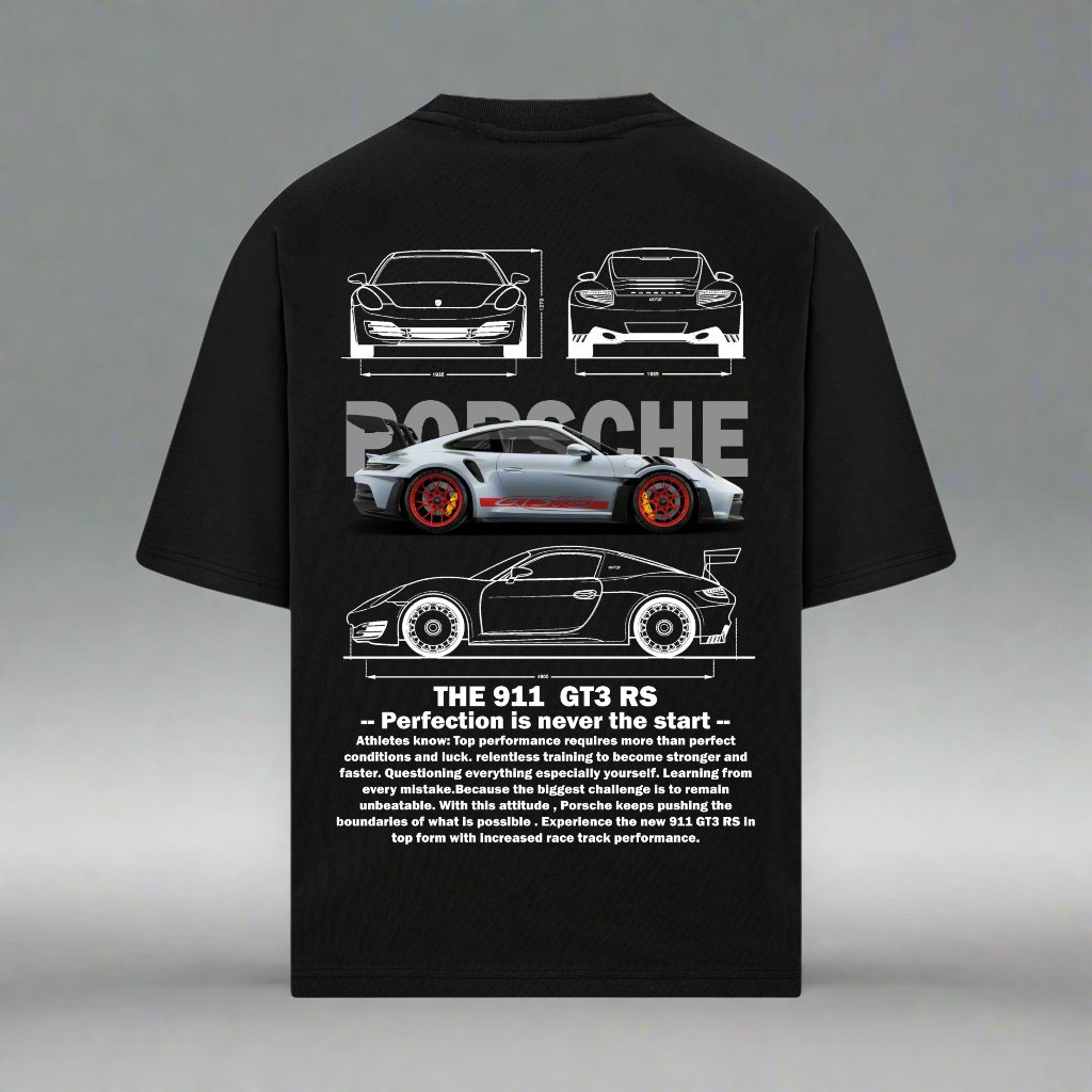 PORSCHE 911 GT3 RS OVERSIZED TSHIRT - INDIE APES