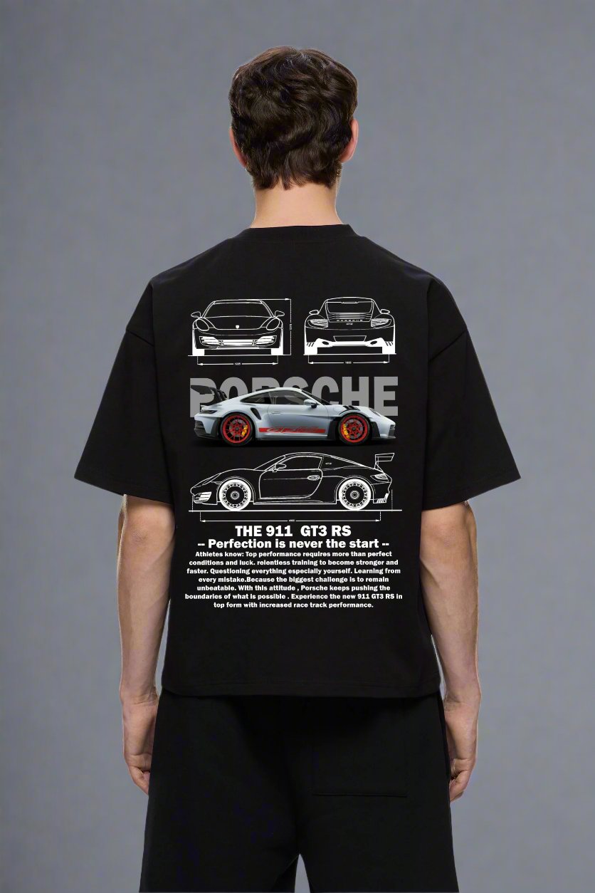 PORSCHE 911 GT3 RS OVERSIZED TSHIRT - INDIE APES