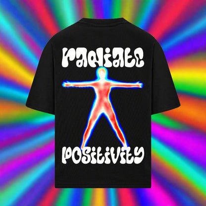 RADIATE POSITIVITY OVERSIZED 240 GSM TSHIRT - INDIE APES