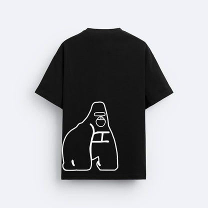 INDIE APES MASCOT OVERSIZED 240 GSM TSHIRT - INDIE APES