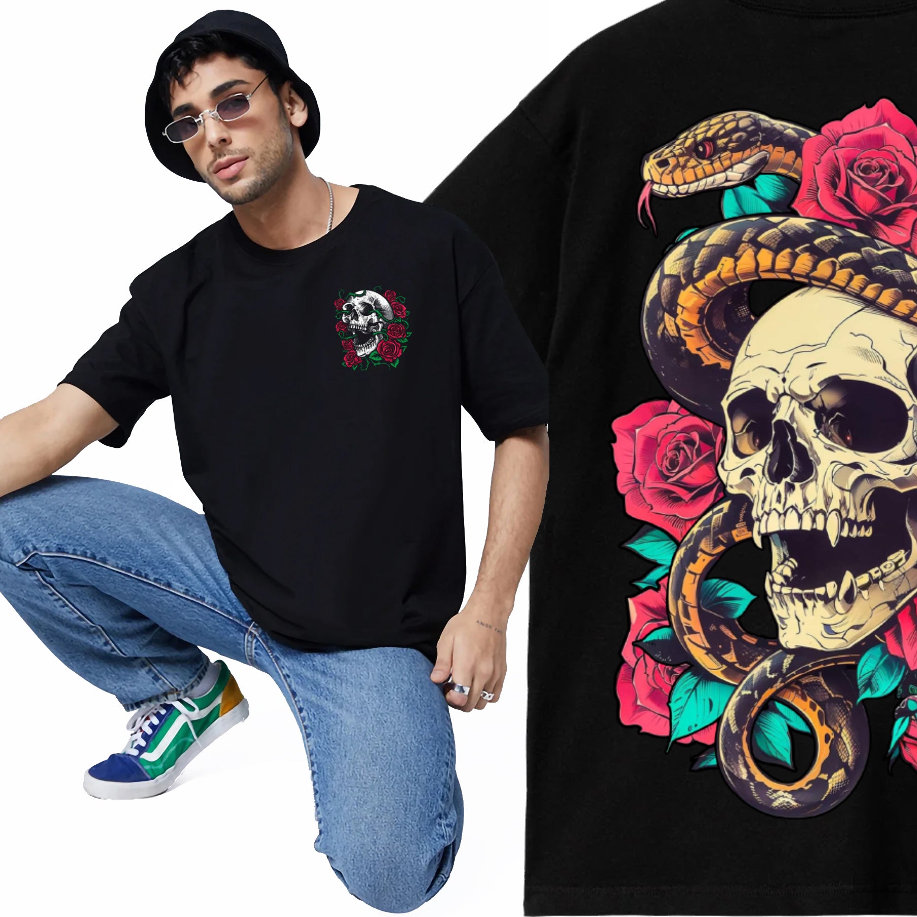 Skeleton Regular Fit T-Shirt - INDIE APES