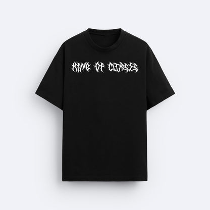 SUKUNA 240 GSM UNISEX BLACK TSHIRT - INDIE APES