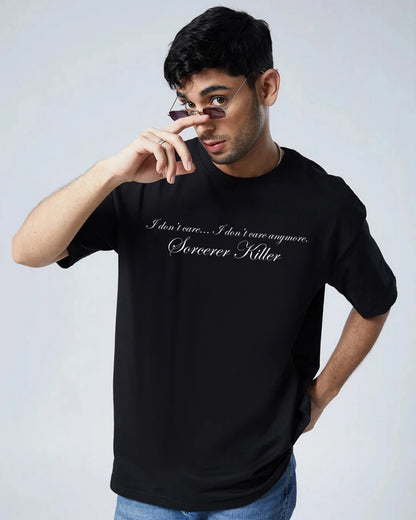 TOJI FUSHIGURO OVERSIZED UNISEX BLACK TSHIRT - INDIE APES