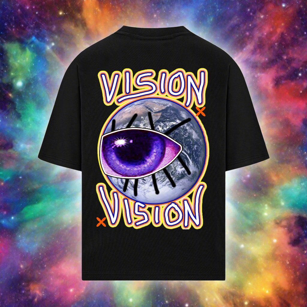 VISION EARTH OVERSIZED 240 GSM TSHIRT - INDIE APES