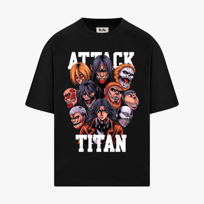 ATTACK ON TITAN 240 GSM OVERSIZED TSHIRT - INDIE APES