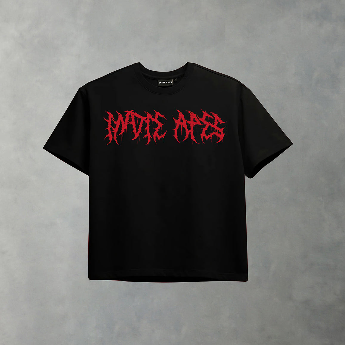 SACRIFICE OVERSIZED 240 GSM UNISEX BLACK TSHIRT - INDIE APES