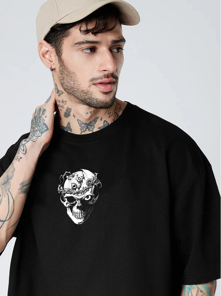 BERSERK OVERSIZED 240 GSM UNISEX BLACK TSHIRT - INDIE APES