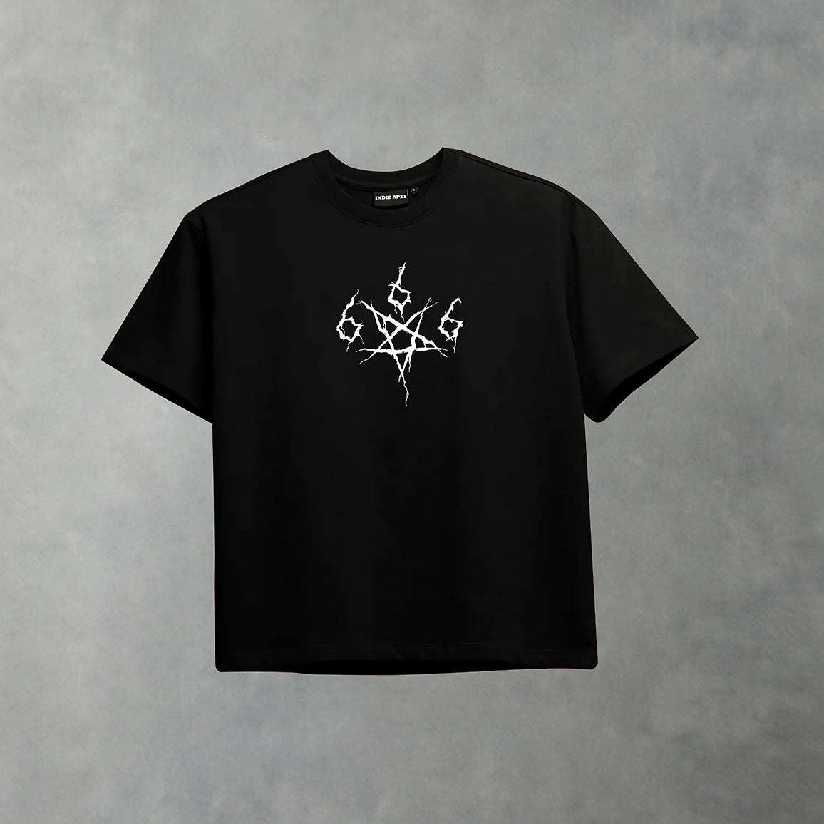 SECRET SOCIETY OVERSIZED 240 GSM UNISEX BLACK TSHIRT - INDIE APES