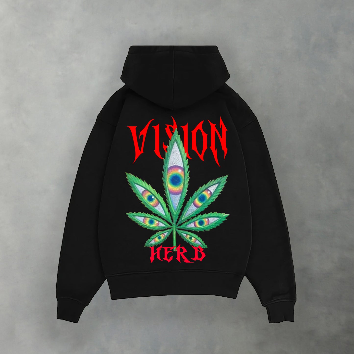 VISION HERB HEAVY WEIGHT REGULAR FIT HOODIE - INDIE APES