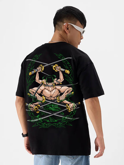 ZORO ONE PIECE OVERSIZED T-SHIRT - INDIE APES