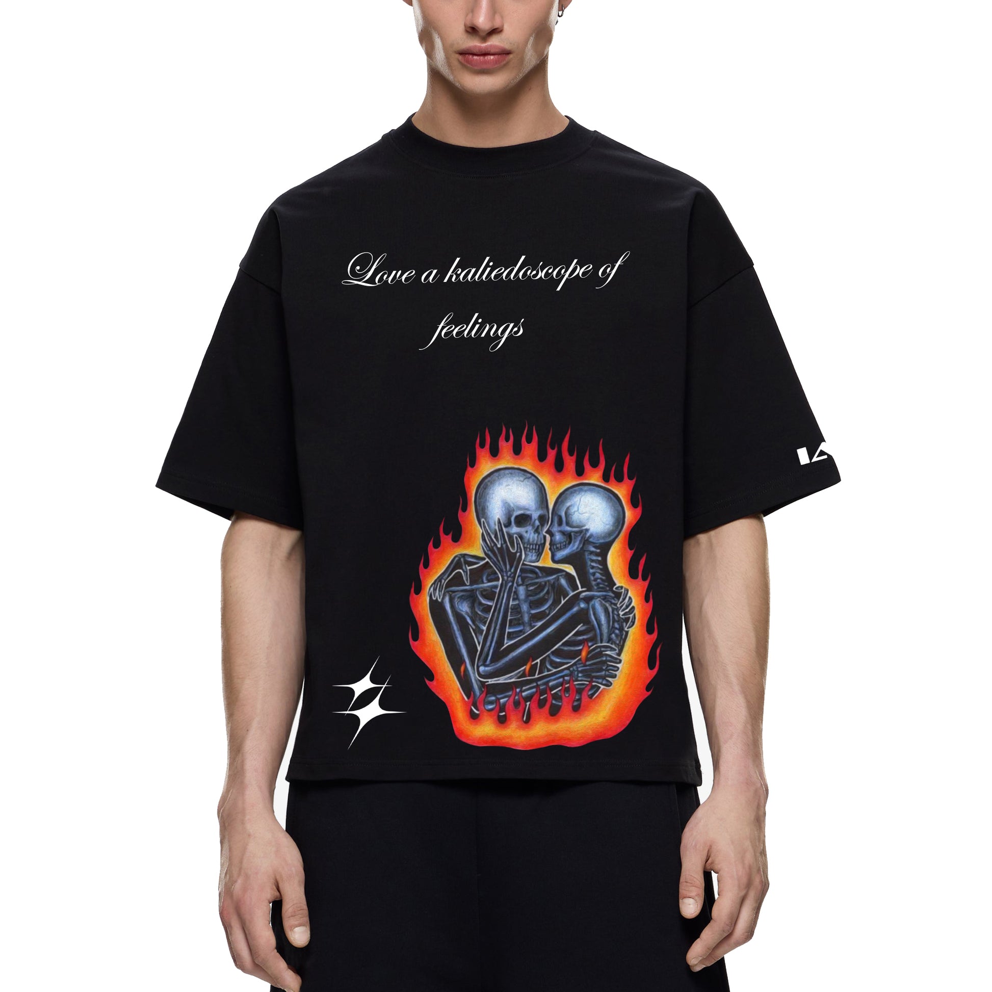 LOVE KALEIDOSCOPE 240 GSM OVERSIZED TSHIRT - INDIE APES