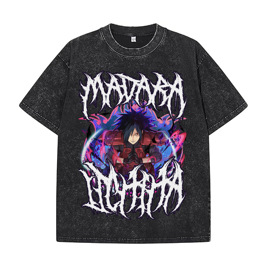 MADARA UCHIHA VINTAGE OVERSIZED TSHIRT - INDIE APES