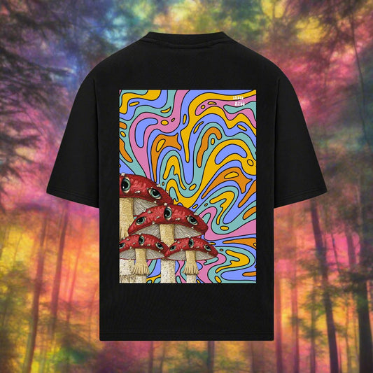 MUSHROOM 240 GSM OVERSIZED TSHIRT - INDIE APES