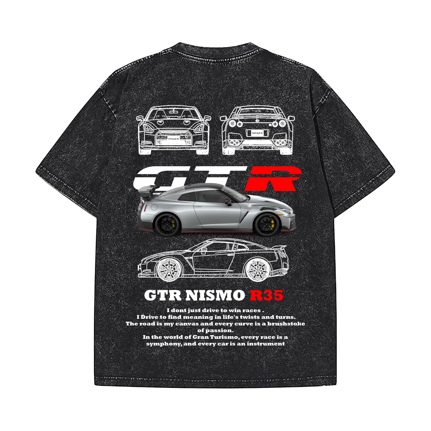 NISSAN GODZILLA VINTAGE OVERSIZED TSHIRT - INDIE APES