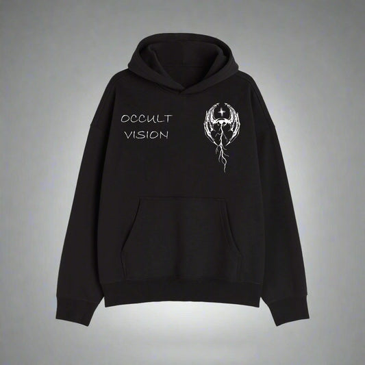 OCCULT VISION HEAVY WEIGHT 350 GSM OVERSIZED HOODIE - INDIE APES