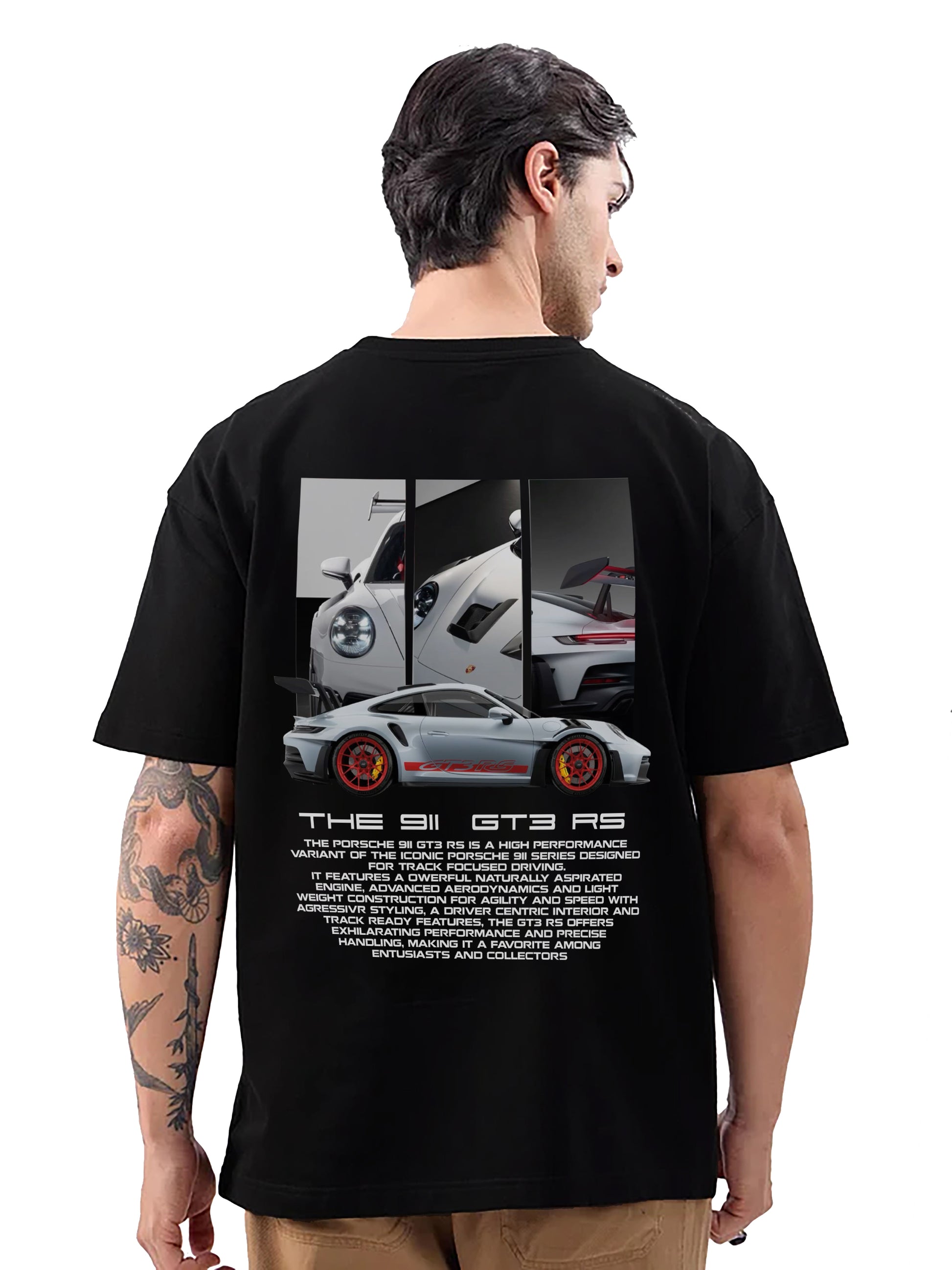 PORSCHE 911 GT3 RS OVERSIZED TSHIRT - INDIE APES