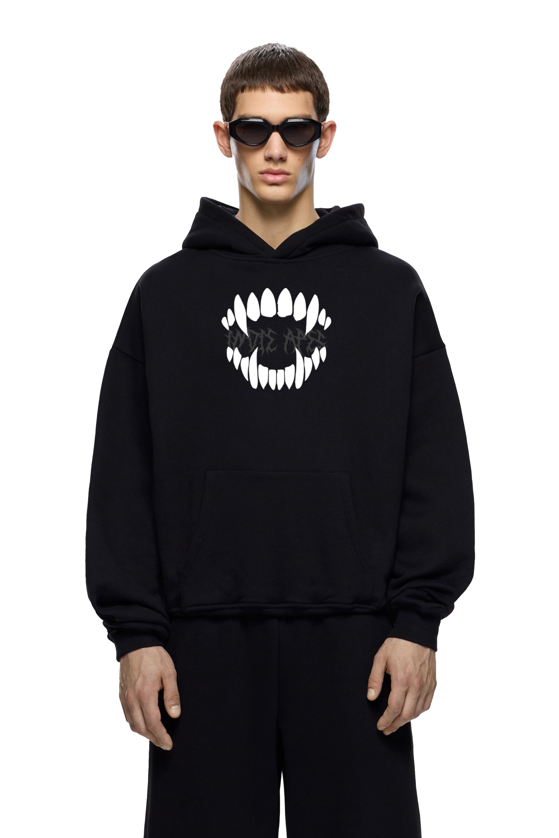 JAWS HEAVY WEIGHT 350 GSM OVERSIZED HOODIE - INDIE APES